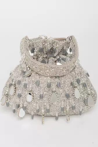 Silver grey zuri potli