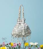 Silver grey anmol potli