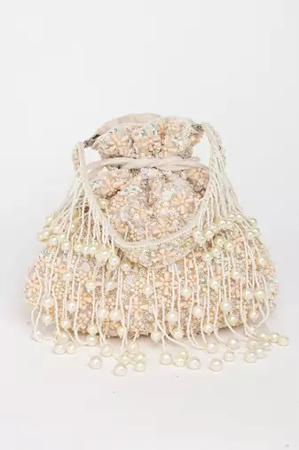 Beige  anmol potli