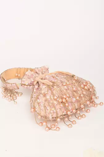 Rose-gold anmol potli
