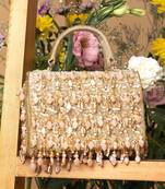 Gold kamari clutch