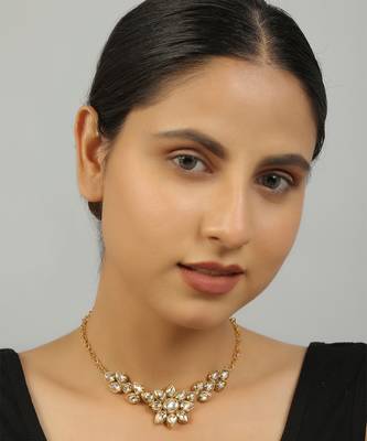 Floral  kundan necklace 2