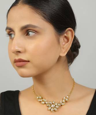 Floral  kundan necklace 3