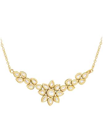 Floral  kundan necklace 5