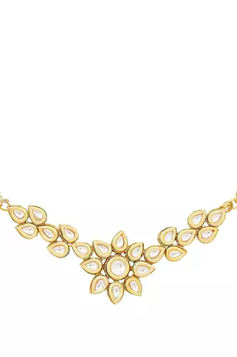 Floral  kundan necklace