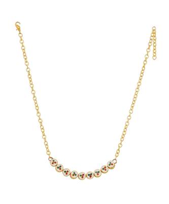Sleek kundan necklace 4