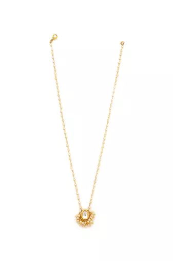 Kundan drop necklace