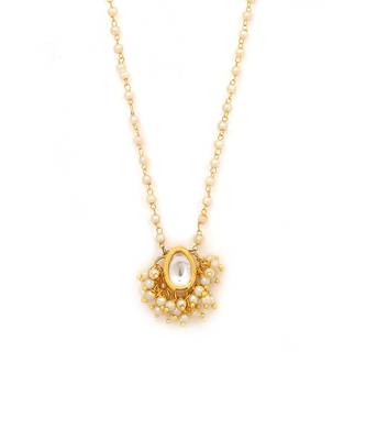 Kundan drop necklace & earrings set 4