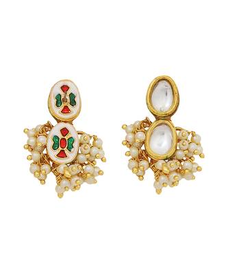 Kundan drop necklace & earrings set 5