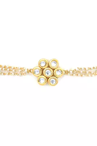 Sleek floral shaped kundan inspired choker