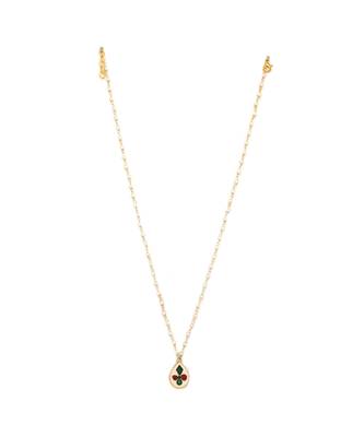 Ruby tear drop kundan pearl neckpiece 5