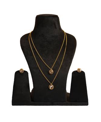 Layered kundan polki necklace set 4
