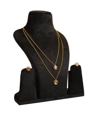 Layered kundan polki necklace set 5