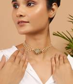 Floral kundan choker