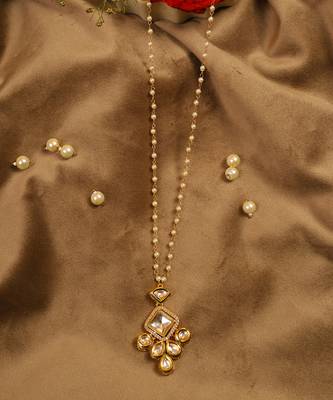Uncut kundan polki pearl necklace 4