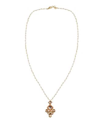 Uncut kundan polki pearl necklace 5