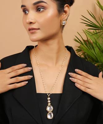 Kundan statement pendant set 2
