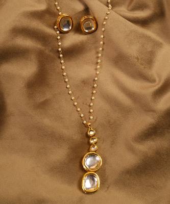 Kundan statement pendant set 4