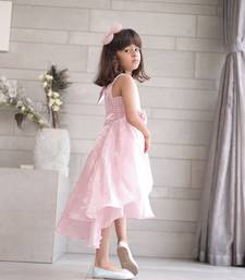 Baby pink coloured fancy frock for girls