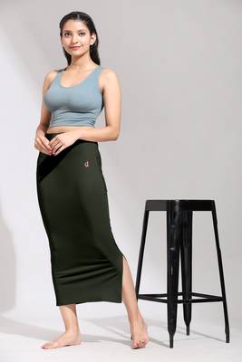 Trendmalls Solid Nylon Soft Petticoat Skirt Saree Shape Wear for Women 2