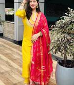 Vredevogel women cotton blend kurta set