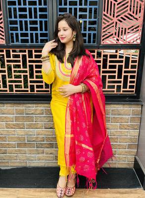 Vredevogel women cotton blend kurta set 2
