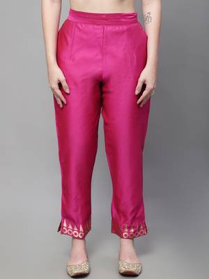 Vredevogel women's cotton silk jacquard kurta pant set with banarasi silk dupatta 4