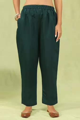 Vredevogel  women cotton silk blend kurta and pant sets with handwork and dupatta