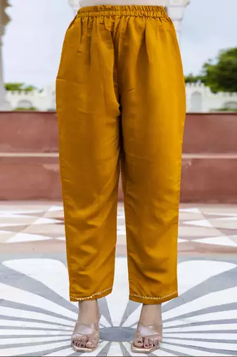 Vredevogel women's viscose roman silk blend embroidered kurta with pant & dupatta set