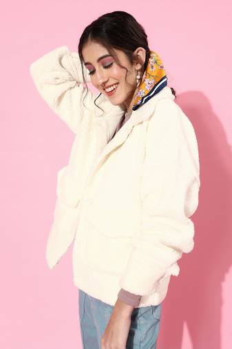 White plain polyester jackets