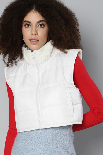 White plain polyester jackets