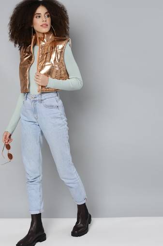 Copper plain polyester jackets
