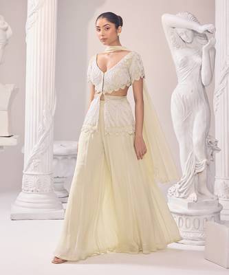 Olivia peplum sharara set 2