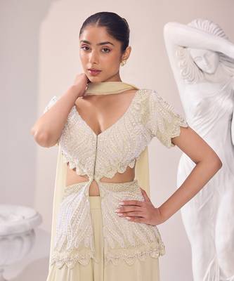 Olivia peplum sharara set 4