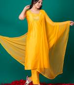 Ruh women's traditional silk blend kurti pant with dupatta