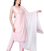 Ruh women's traditional silk blend kurti pant with dupatta
