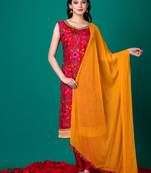 Ruh women's traditional silk blend kurti pant with dupatta
