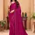 Pink georgette c glamorous sequins work saree
