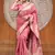 Pink banarasi silk Woven jari traditional rich indian traditional saree