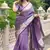 Purple banarasi silk Woven jari traditional rich indian traditional saree