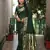 Green dola silk Woven paithani saree with festive bandhej print
