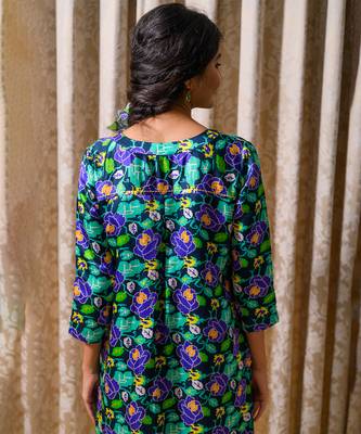 Blue printed kurta set 5