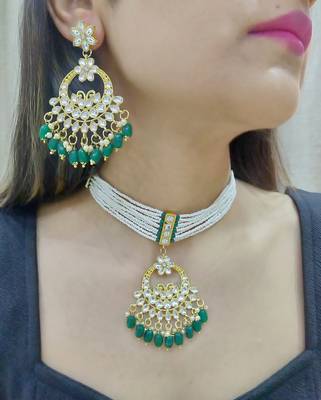 Noori Green Kundan Choker Set 1