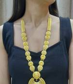 Golden Long Bridal Haar with Earrings