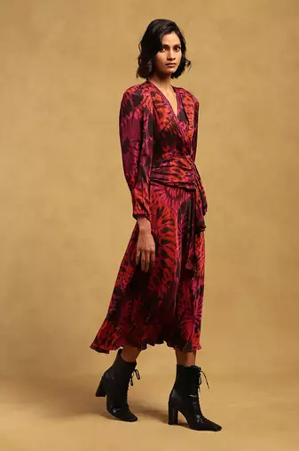 Ritu kumar red hriday dress