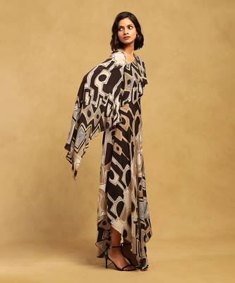 Ritu kumar black meraki long dress 3