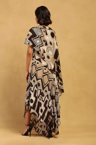 Ritu kumar black meraki long dress