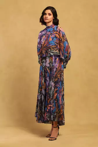 Ritu kumar multi color pheonix jumpsuit