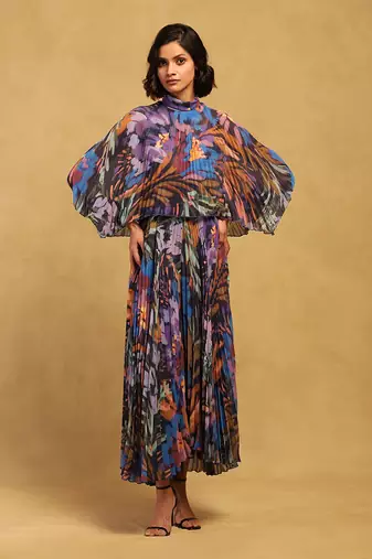 Ritu kumar multi color pheonix jumpsuit
