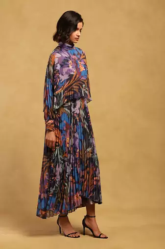 Ritu kumar multi color pheonix jumpsuit
